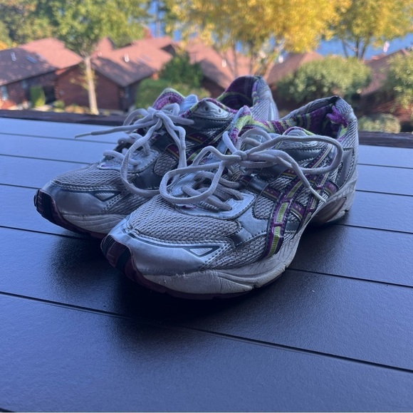 Asics Womens Gel Enhance Ultra T05CQ Gray Running Shoes Sneakers Size 9 - Picture 3 of 8